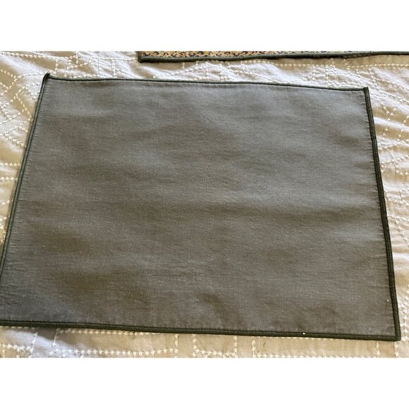 Vtg 6 Palm Tree Tapestry Placemats Bombay tropical table top decor coastal chic - Picture 8 of 16